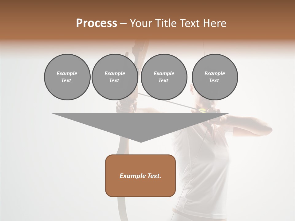 Focus Female Holding PowerPoint Template