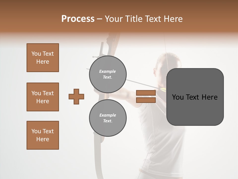 Focus Female Holding PowerPoint Template