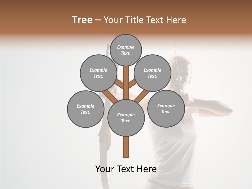 Focus Female Holding PowerPoint Template