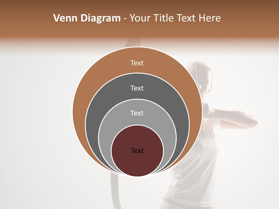 Focus Female Holding PowerPoint Template