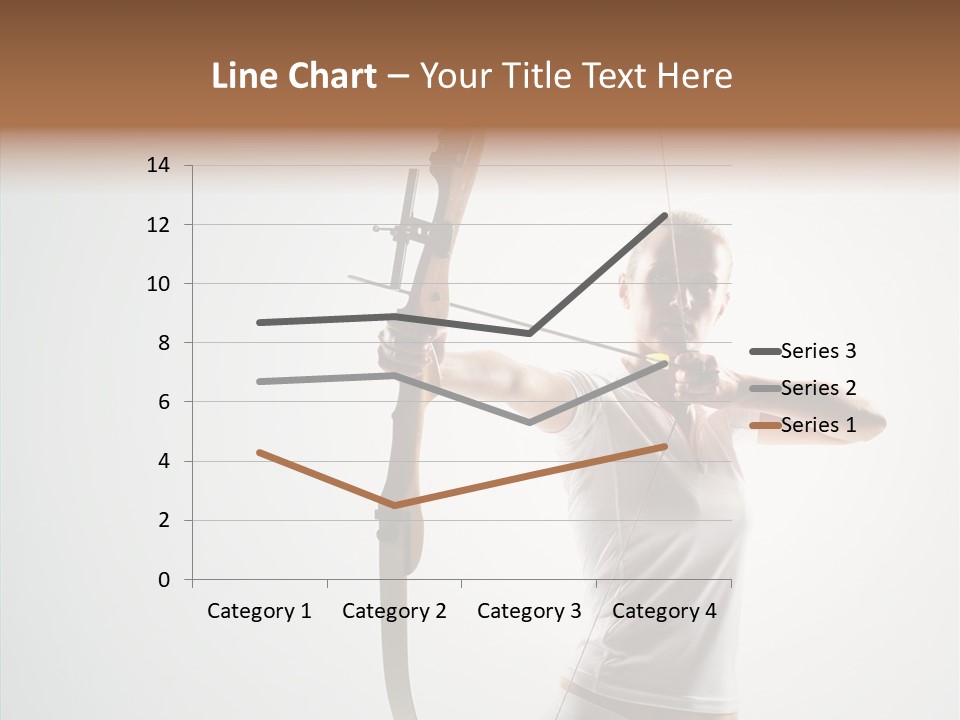 Focus Female Holding PowerPoint Template