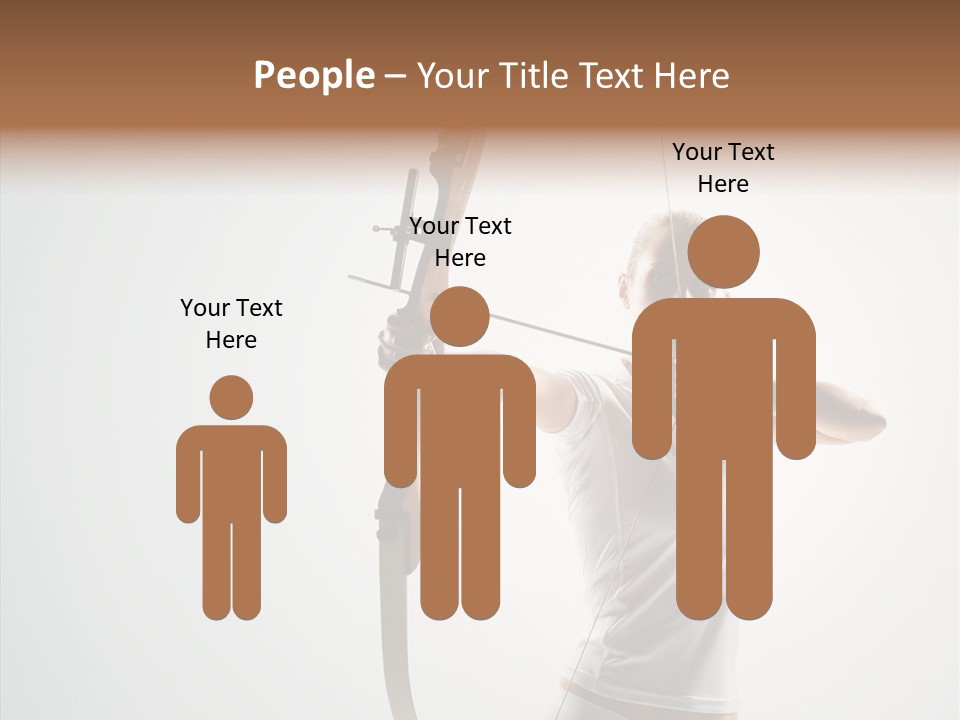 Focus Female Holding PowerPoint Template