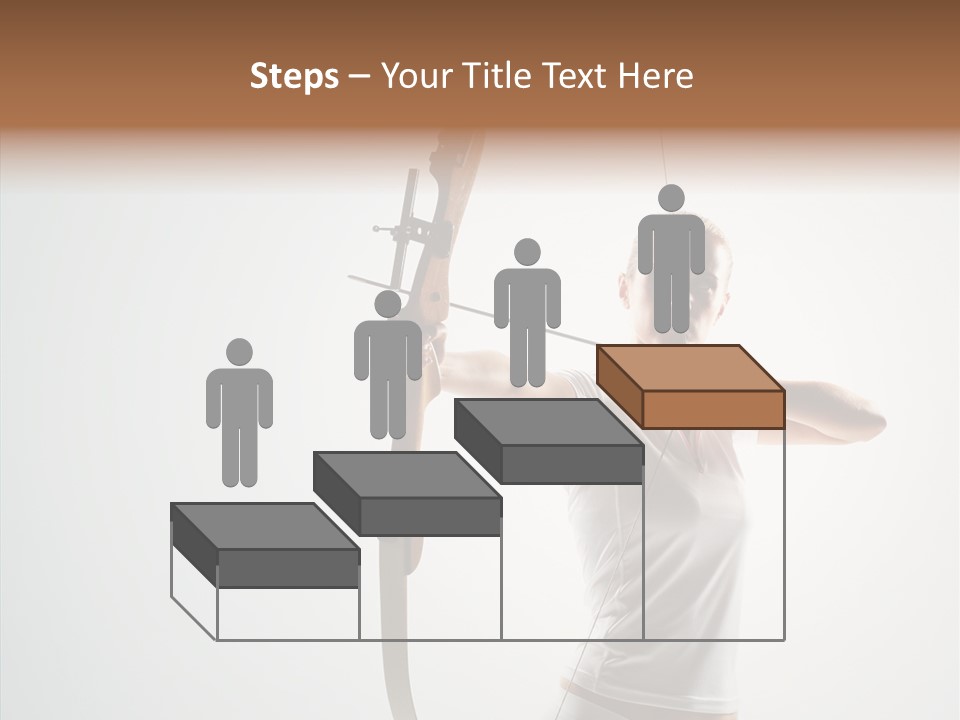 Focus Female Holding PowerPoint Template