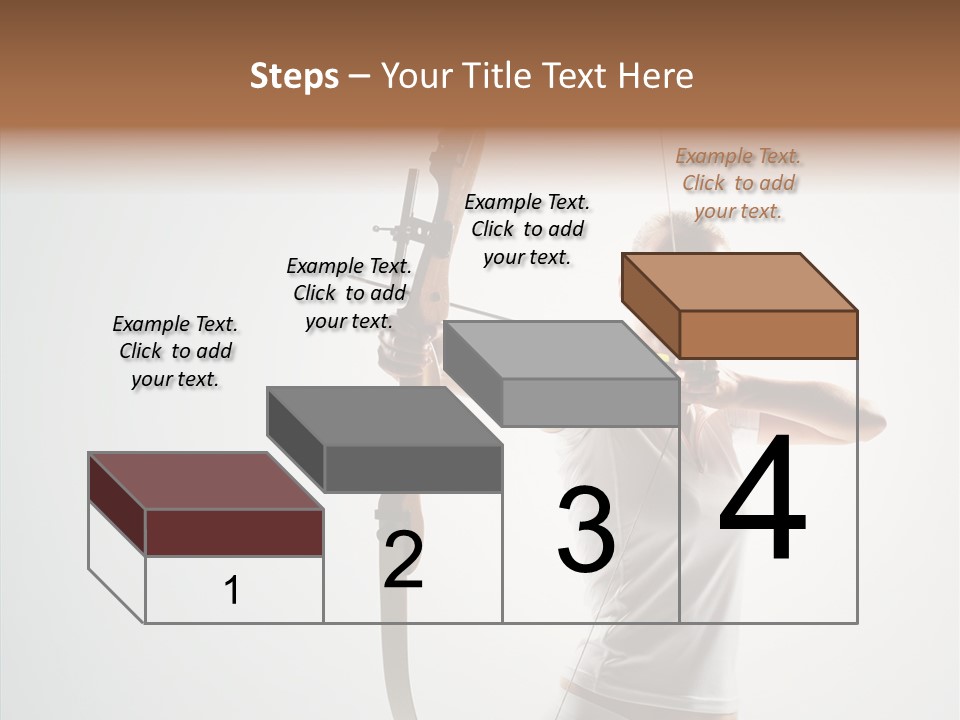 Focus Female Holding PowerPoint Template