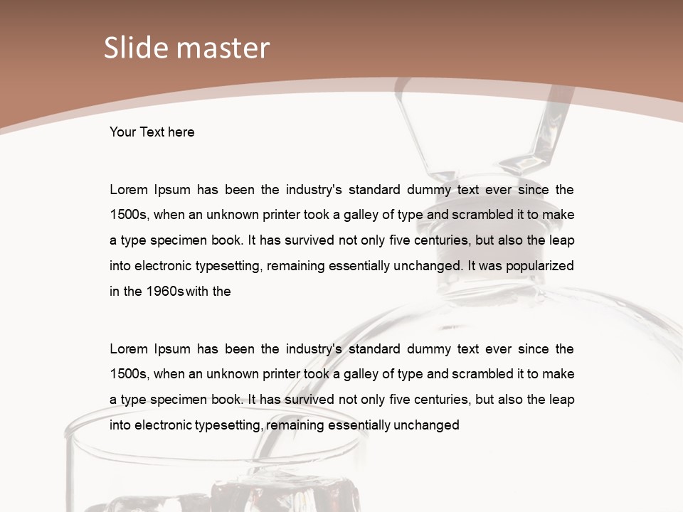 Beverage Drink Ice PowerPoint Template