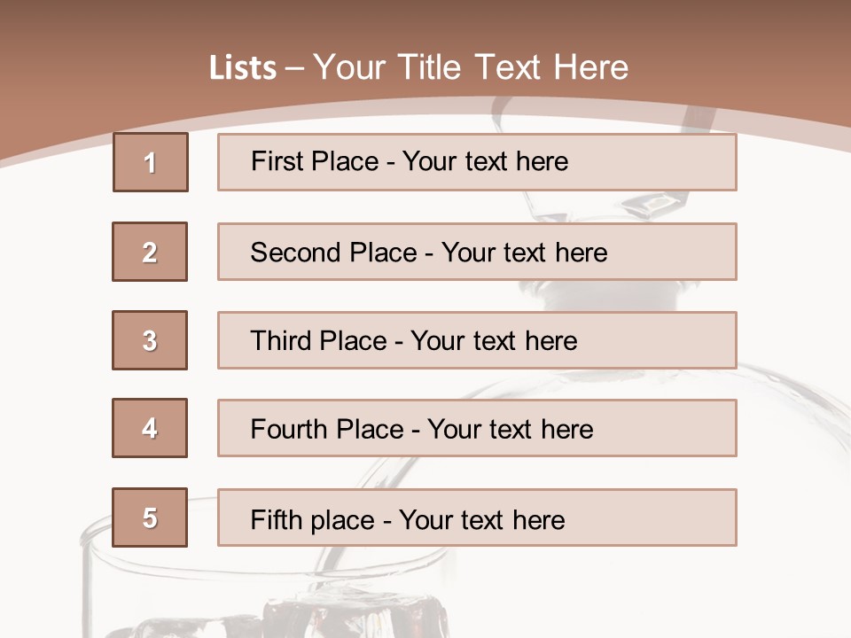 Beverage Drink Ice PowerPoint Template