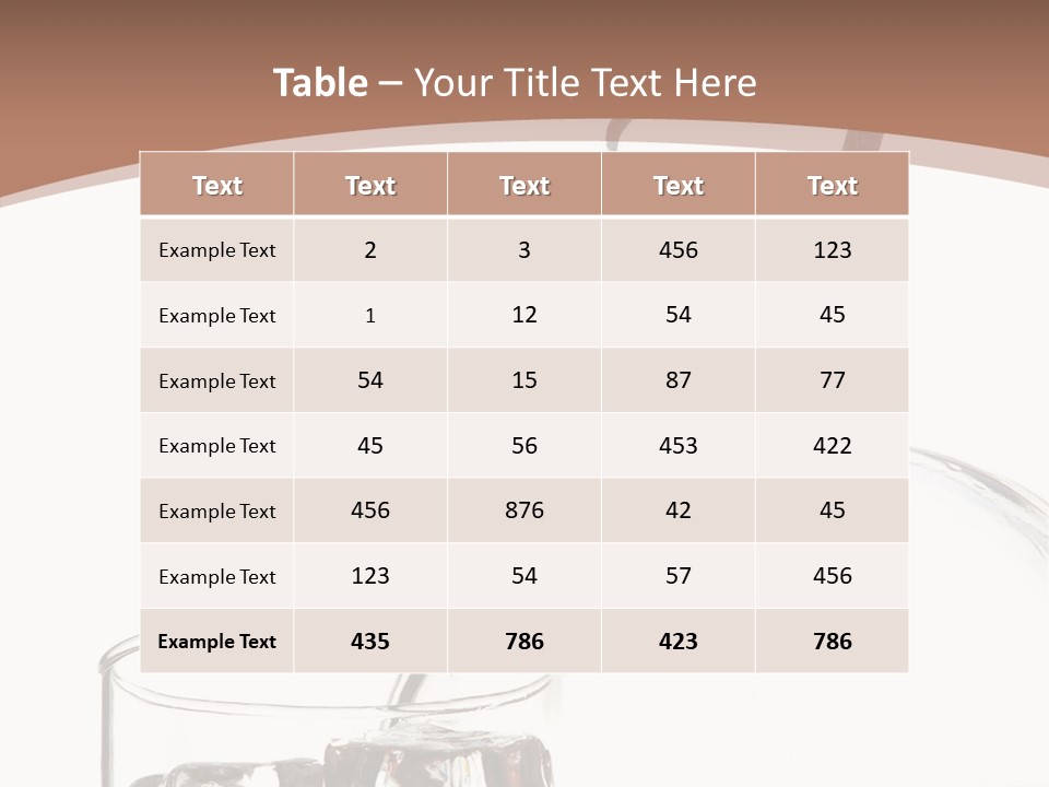 Beverage Drink Ice PowerPoint Template