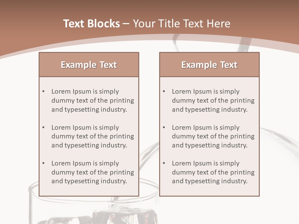 Beverage Drink Ice PowerPoint Template