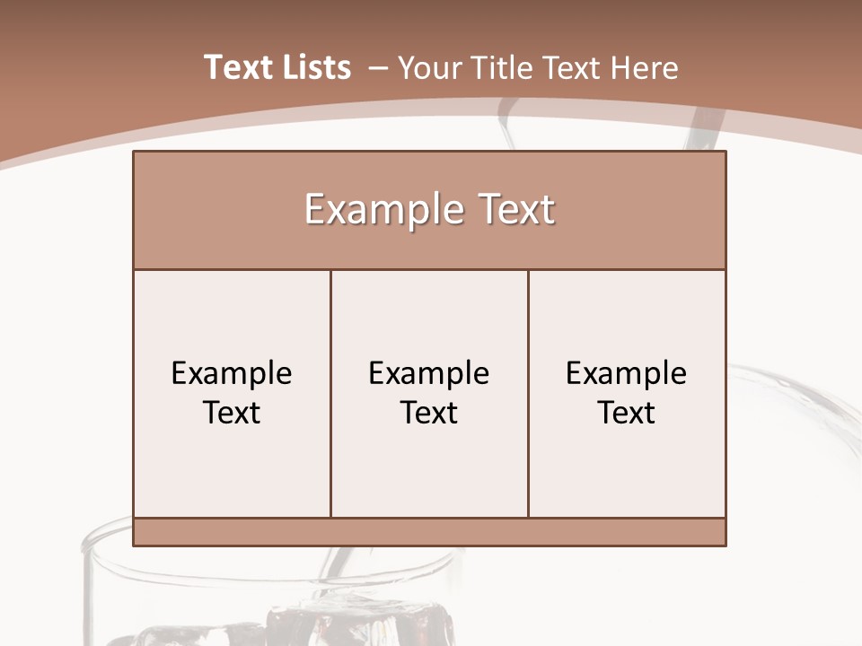 Beverage Drink Ice PowerPoint Template