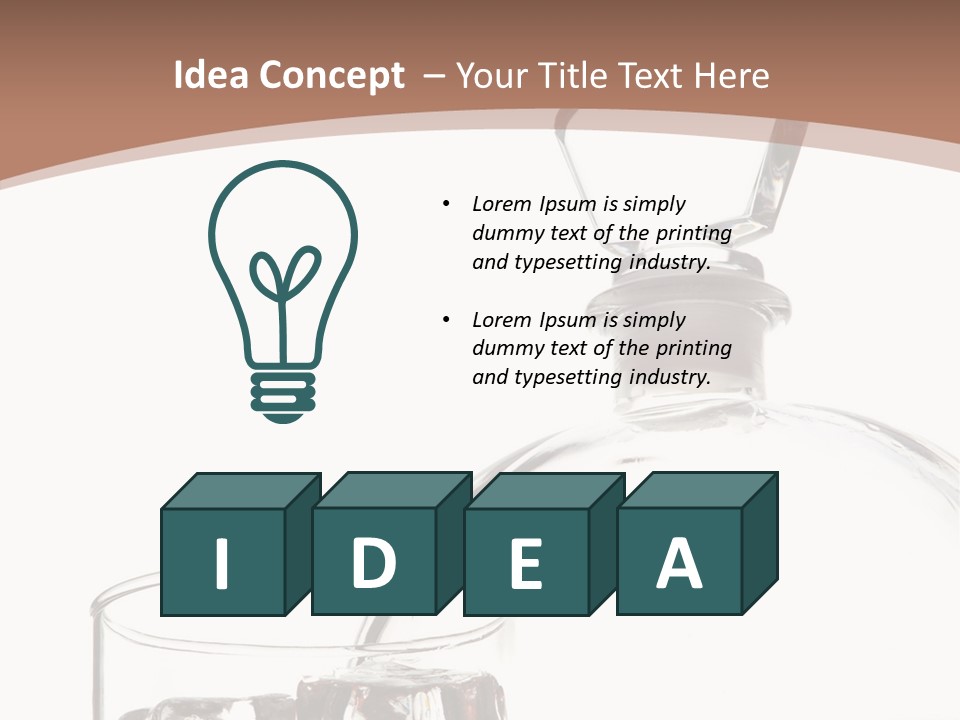 Beverage Drink Ice PowerPoint Template