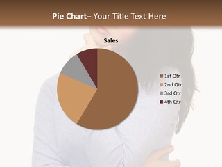 Lady Doubt White PowerPoint Template