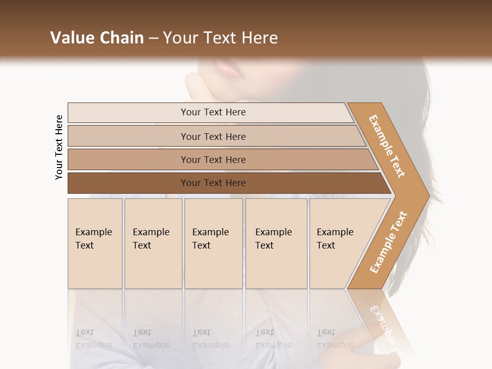 Lady Doubt White PowerPoint Template