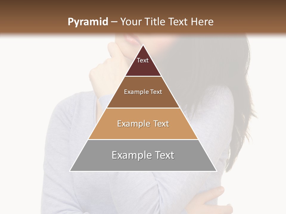 Lady Doubt White PowerPoint Template