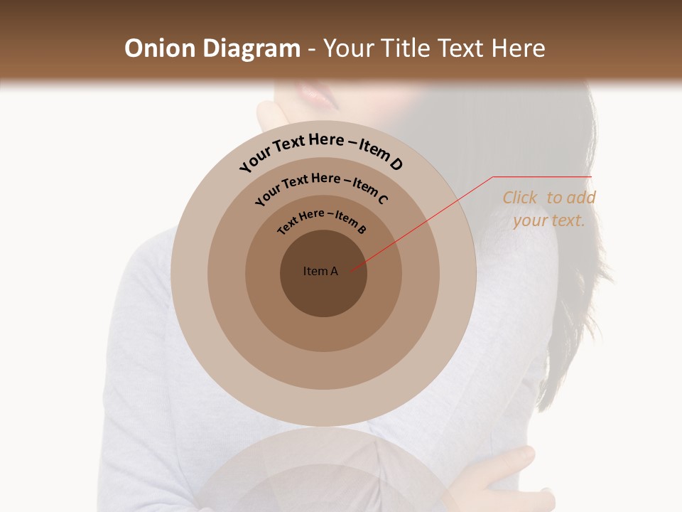 Lady Doubt White PowerPoint Template