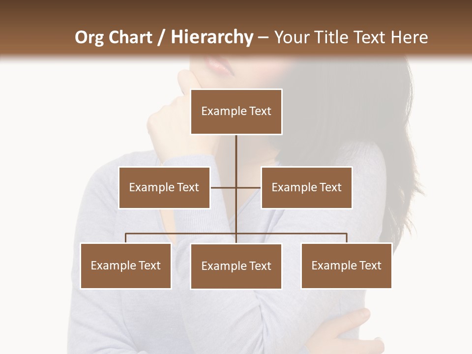 Lady Doubt White PowerPoint Template