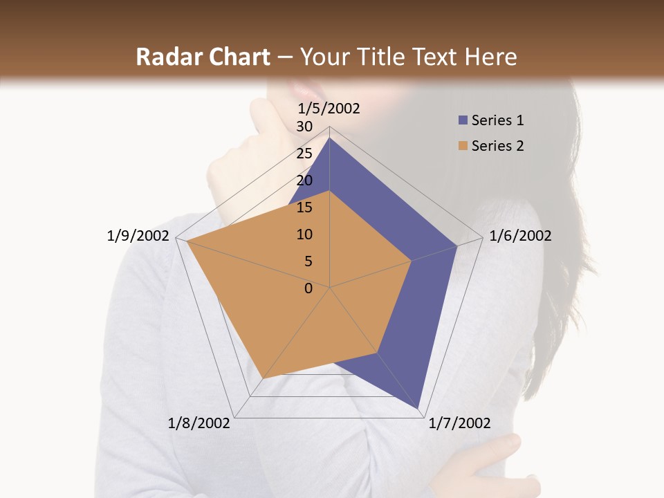 Lady Doubt White PowerPoint Template