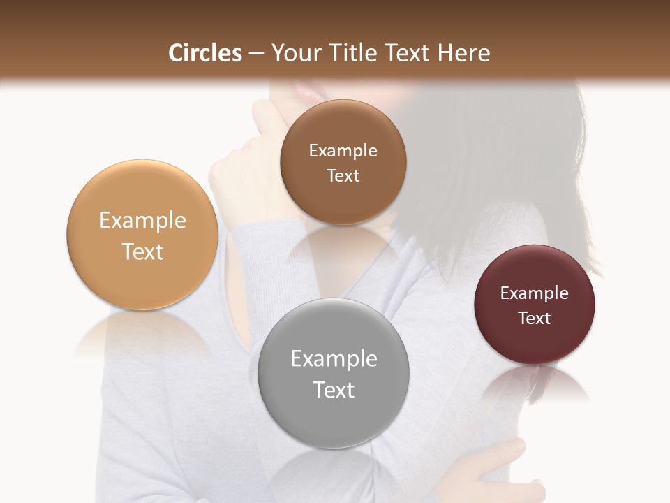 Lady Doubt White PowerPoint Template