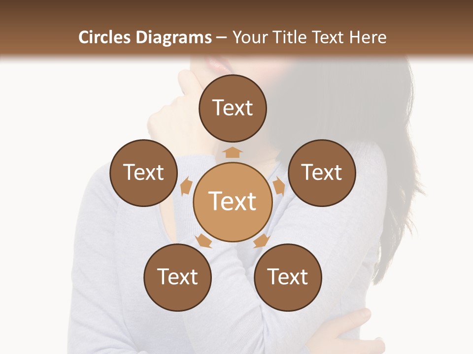 Lady Doubt White PowerPoint Template