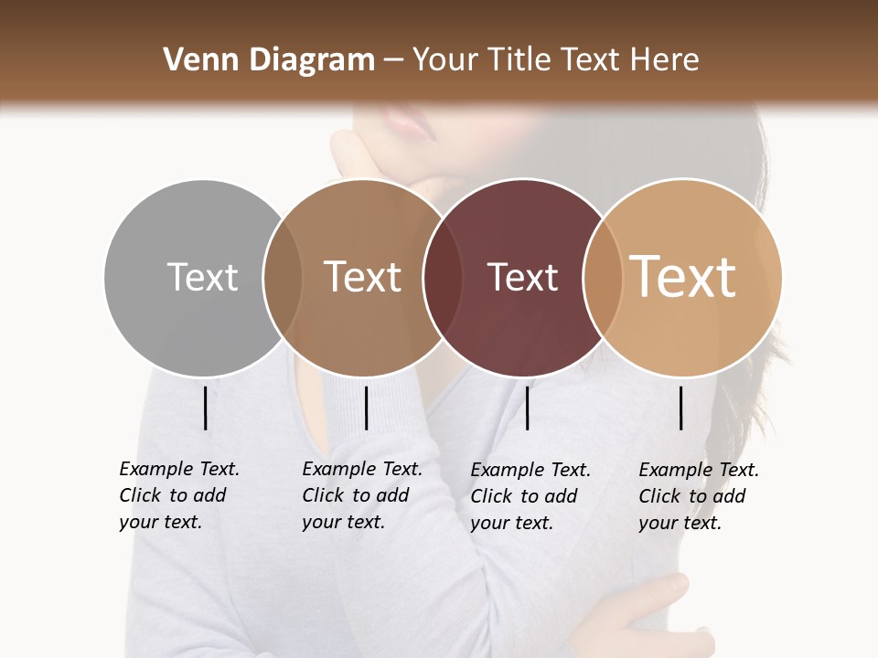 Lady Doubt White PowerPoint Template