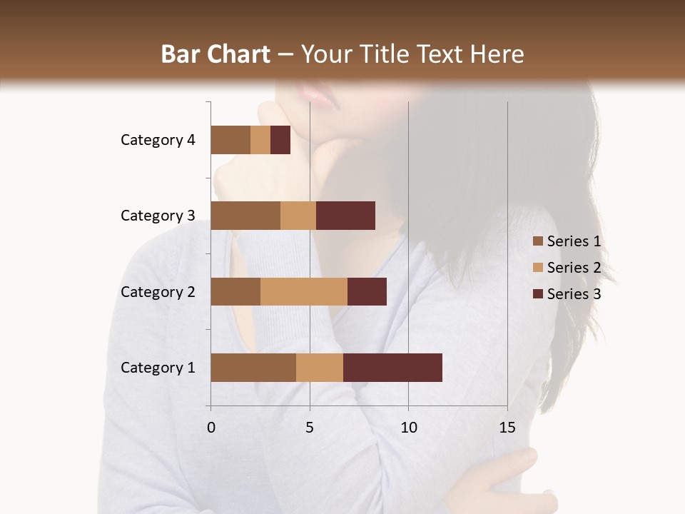 Lady Doubt White PowerPoint Template