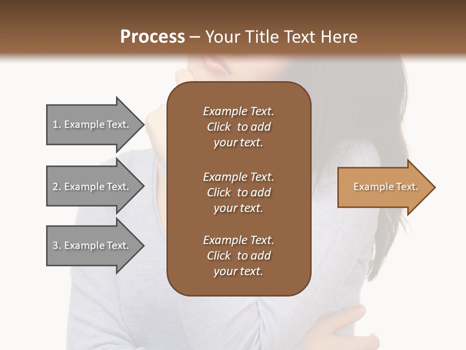 Lady Doubt White PowerPoint Template