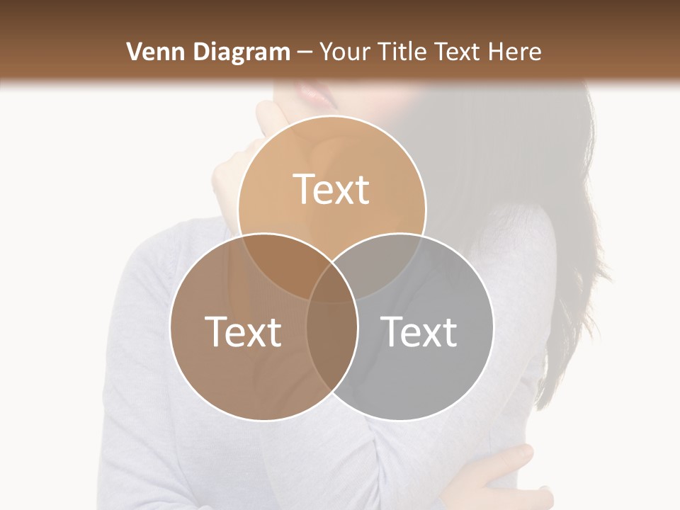 Lady Doubt White PowerPoint Template