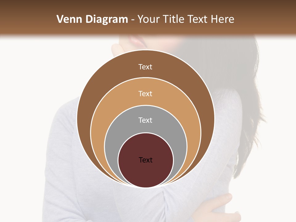 Lady Doubt White PowerPoint Template