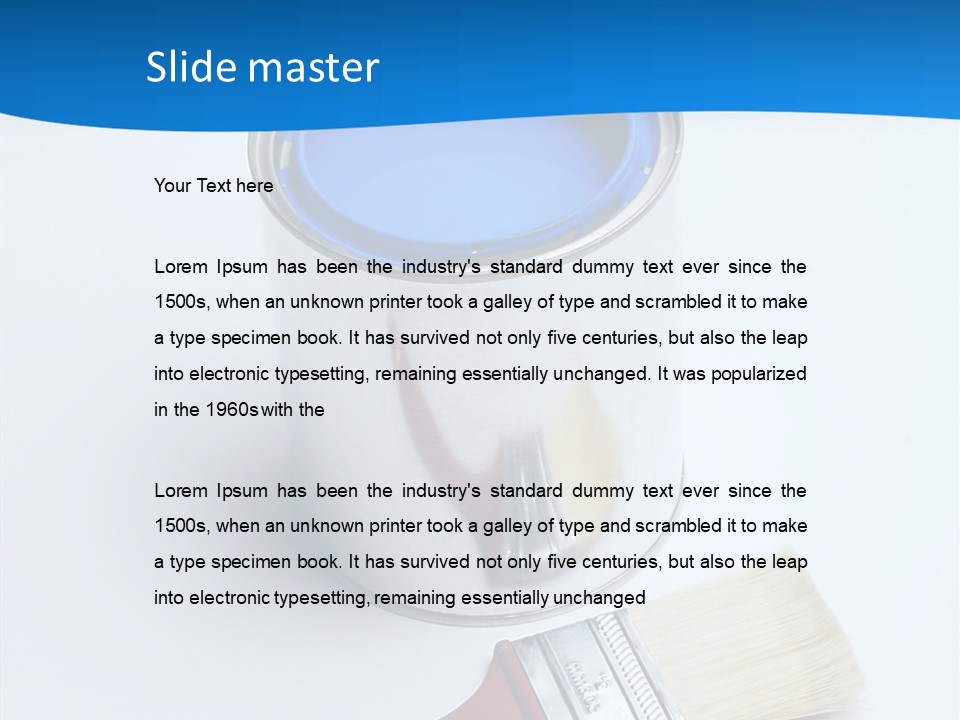 Design Blue Remolding PowerPoint Template