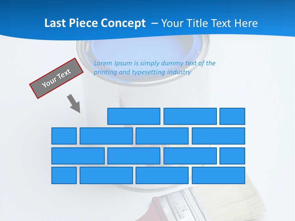 Design Blue Remolding PowerPoint Template