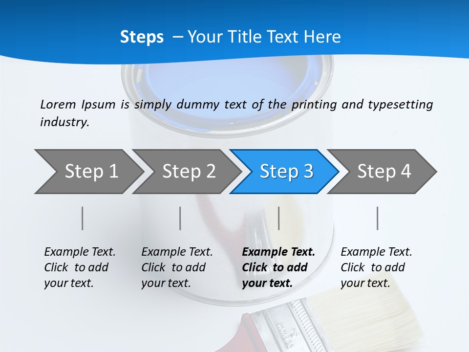 Design Blue Remolding PowerPoint Template