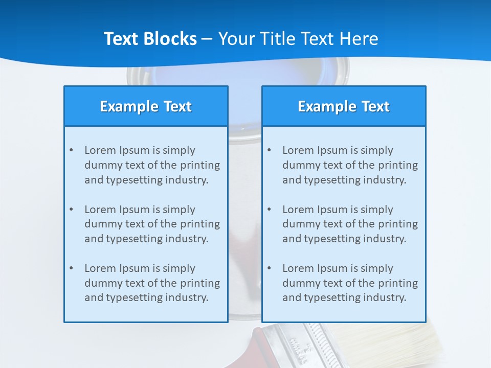 Design Blue Remolding PowerPoint Template