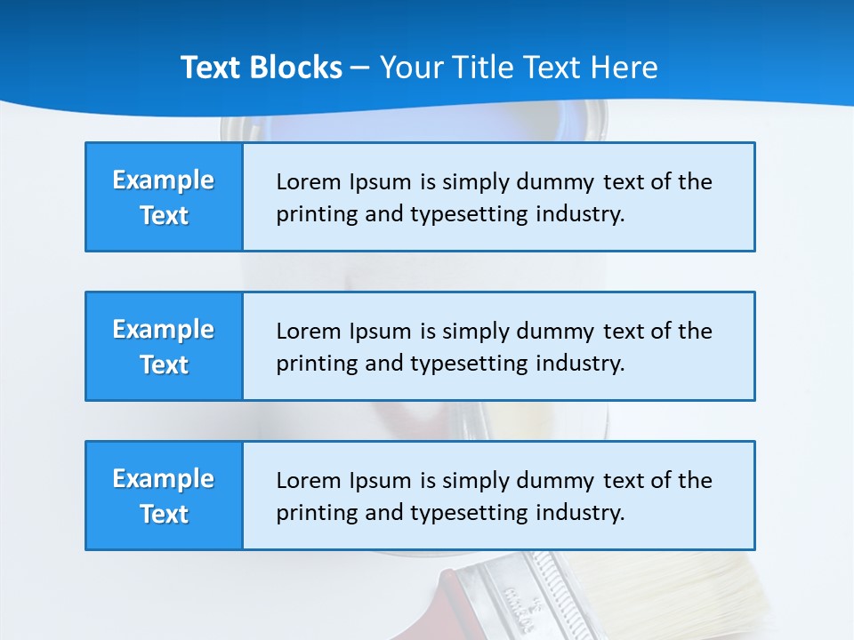 Design Blue Remolding PowerPoint Template