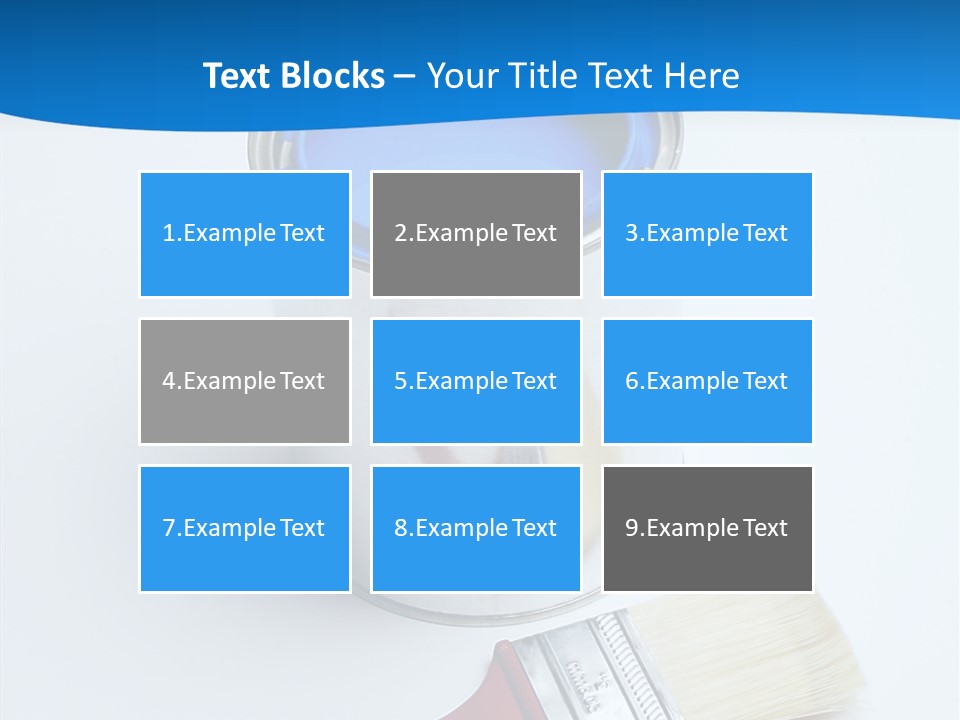 Design Blue Remolding PowerPoint Template