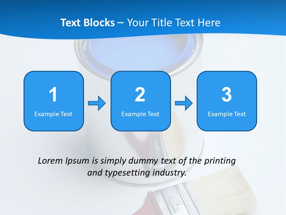 Design Blue Remolding PowerPoint Template