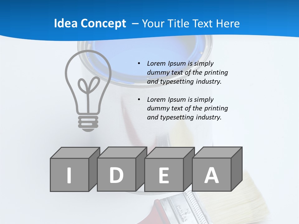 Design Blue Remolding PowerPoint Template