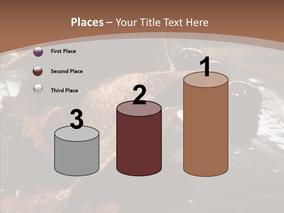 Chocolate Counter Flour PowerPoint Template