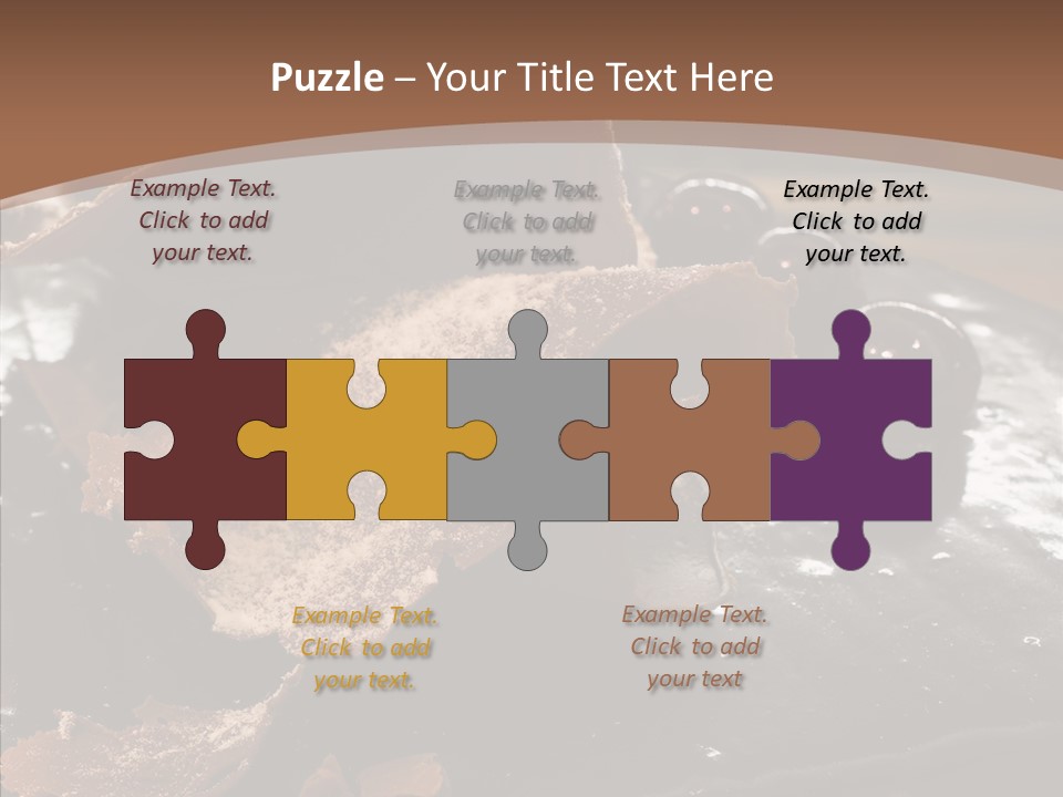 Chocolate Counter Flour PowerPoint Template