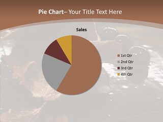 Chocolate Counter Flour PowerPoint Template
