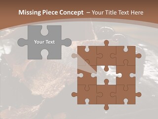 Chocolate Counter Flour PowerPoint Template