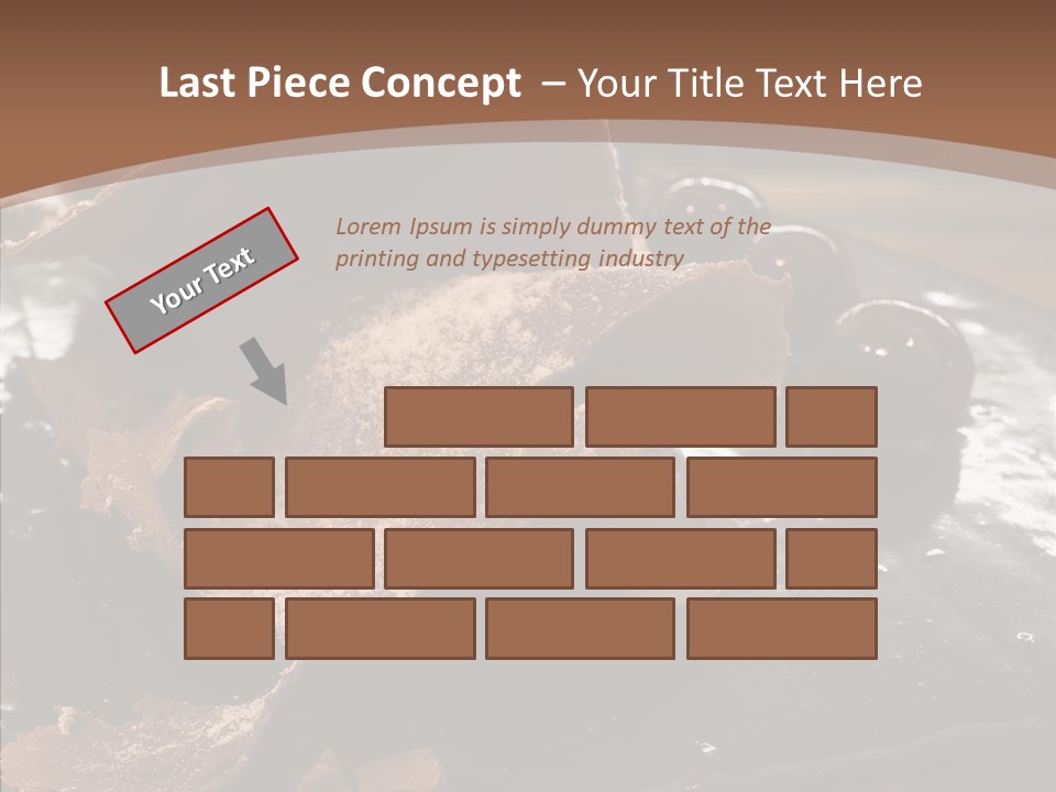 Chocolate Counter Flour PowerPoint Template