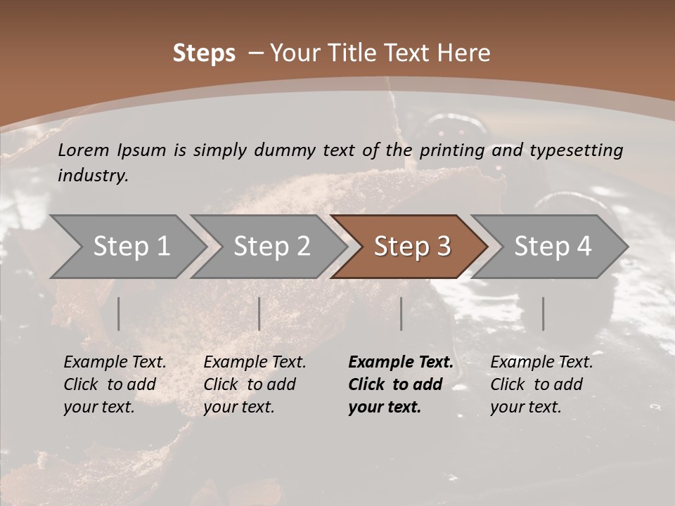 Chocolate Counter Flour PowerPoint Template