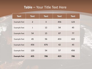 Chocolate Counter Flour PowerPoint Template