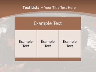 Chocolate Counter Flour PowerPoint Template