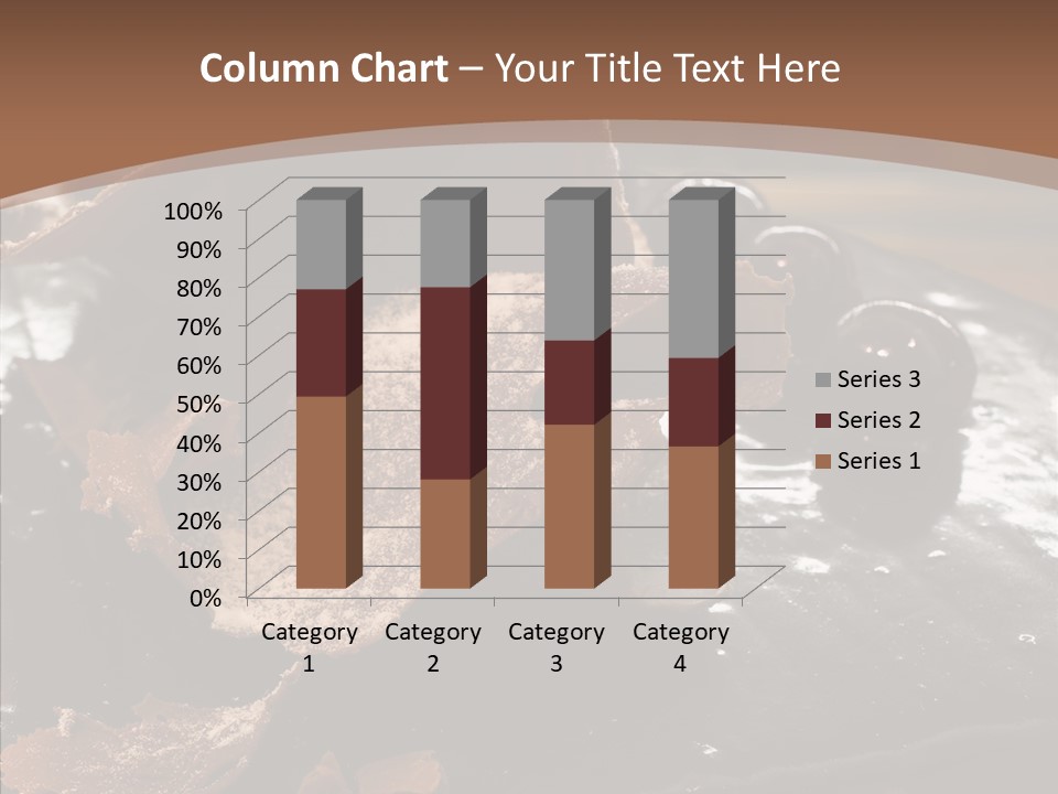 Chocolate Counter Flour PowerPoint Template