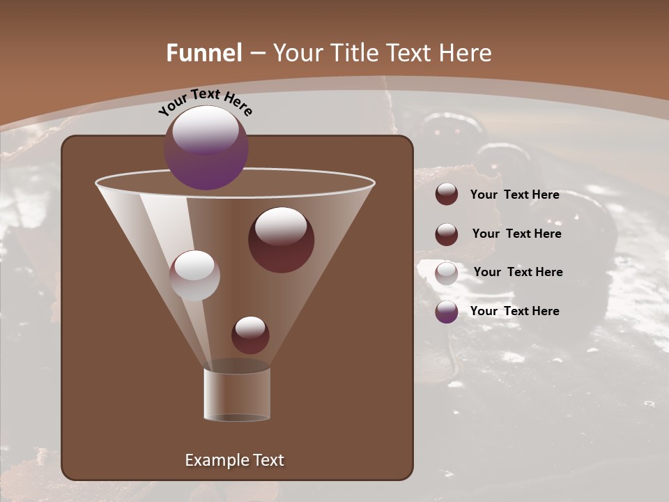 Chocolate Counter Flour PowerPoint Template