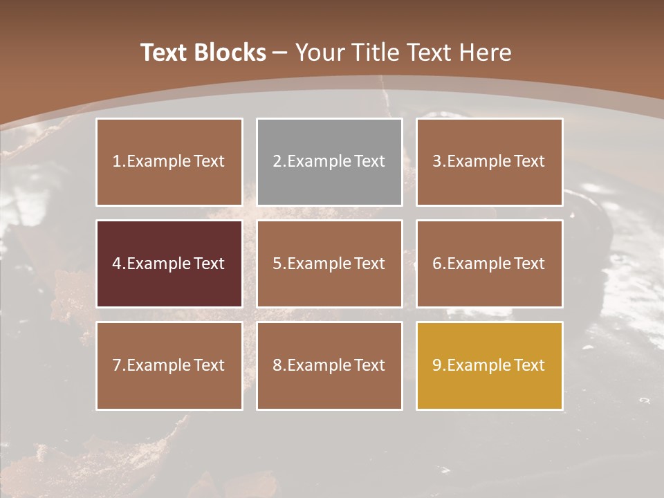 Chocolate Counter Flour PowerPoint Template
