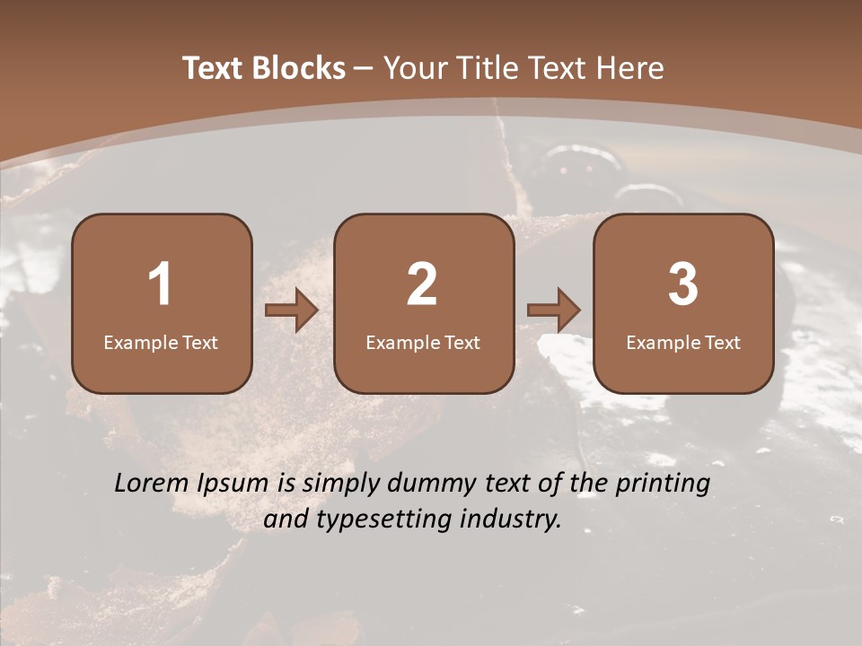 Chocolate Counter Flour PowerPoint Template