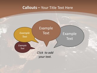 Chocolate Counter Flour PowerPoint Template