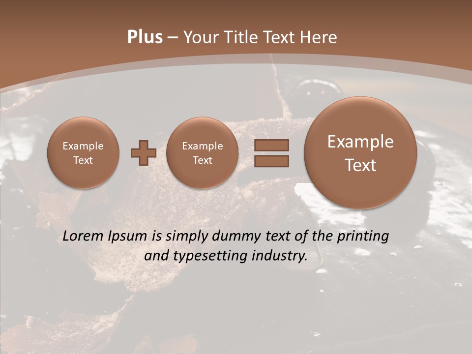 Chocolate Counter Flour PowerPoint Template