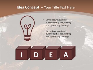 Chocolate Counter Flour PowerPoint Template